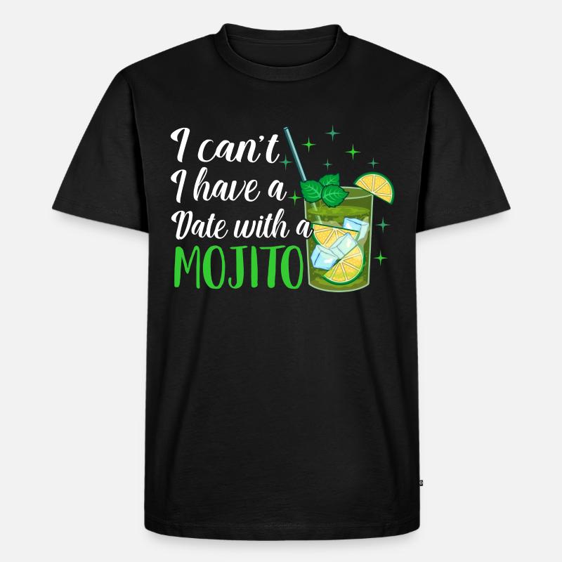 Mojito - Männer Premium Bio T-Shirt - Schwarz