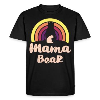 Cadeau maman ours pour maman maman ours - T-shirt Premium bio Homme - noir - Devant - Nico (187cm)