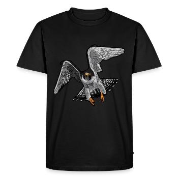 Falknerei Greifvogel Geschenk für Falken Freunde - Männer Premium Bio T-Shirt - Schwarz - Vorne - Nico (187cm)