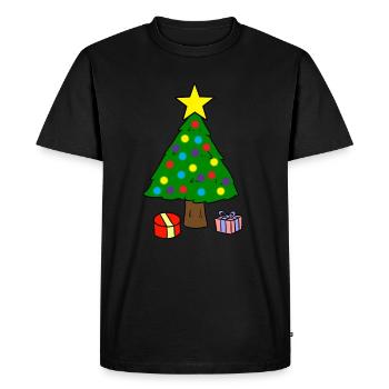Sapin de Noël - T-shirt Premium bio Homme - noir - Devant - Nico (187cm)