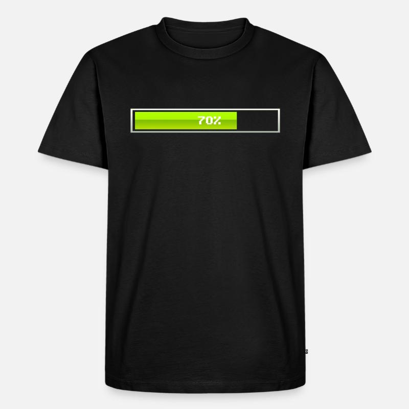 Ladebalken Lädt - Männer Premium Bio T-Shirt - Schwarz