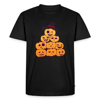 Citrouilles - T-shirt Premium bio Homme - noir - Devant - Nico (187cm)