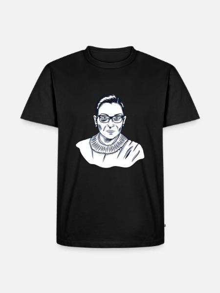 Ruth Bader Ginsburg - Männer Premium Bio T-Shirt - Schwarz