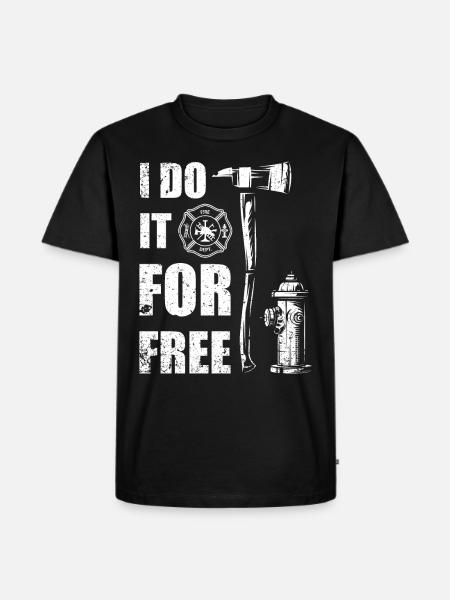 Fire Brigade - Voluntary Fire Brigade - Men's Premium Organic T-Shirt - black