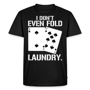 Jeu de cartes jeu de cartes poker poker - T-shirt Premium bio Homme - noir - Devant - Nico (187cm)