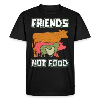 Vegan Vegans Vegan Cooking Vegans - Men's Premium Organic T-Shirt - black - Front - Nico (187cm)