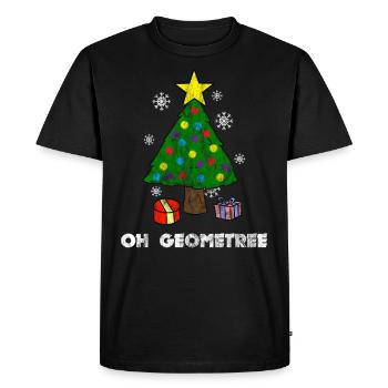 Oh Géométrie Professeur De Mathématiques Mathématiques Noël - T-shirt Premium bio Homme - noir - Devant - Nico (187cm)