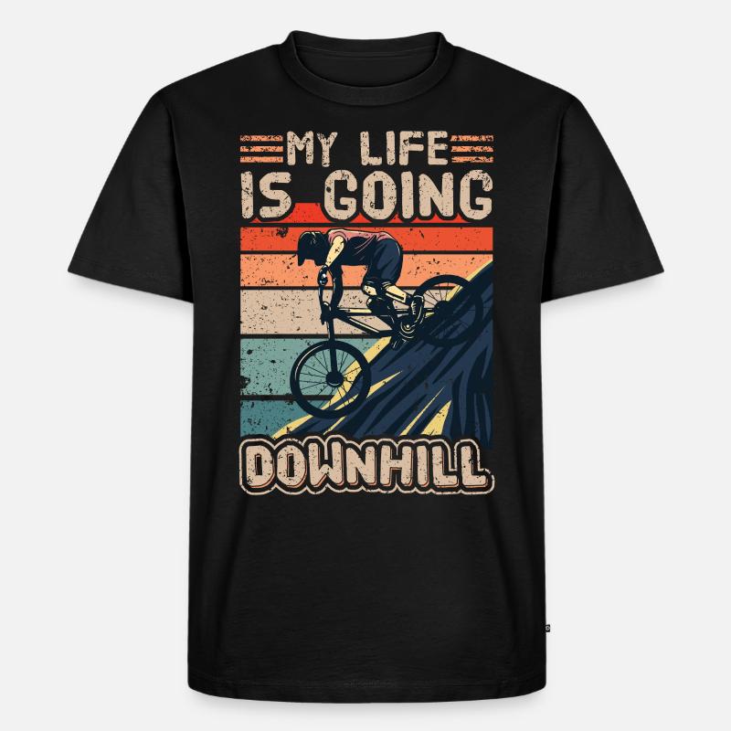 Descente Descente VTT Descente - T-shirt Premium bio Homme - noir