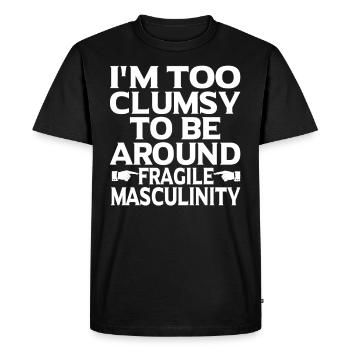Cadeau féministe féministe féministe - T-shirt Premium bio Homme - noir - Devant - Nico (187cm)