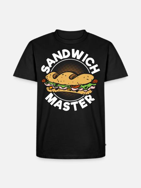 Sandwich master - Men's Premium Organic T-Shirt - black