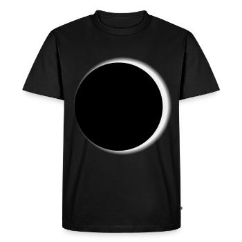 Lunar eclipse moon astronomy apocalypse galaxy - Men's Premium Organic T-Shirt - black - Front - Nico (187cm)