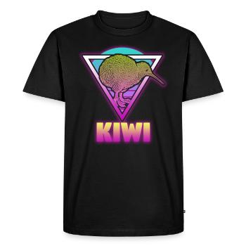 New Zealand fruit Maori - Men's Premium Organic T-Shirt - black - Front - Nico (187cm)