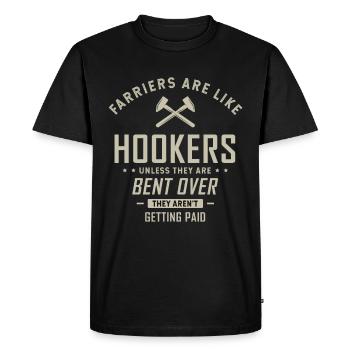 Maréchal-ferrant Forgeron Idée cadeau - T-shirt Premium bio Homme - noir - Devant - Nico (187cm)