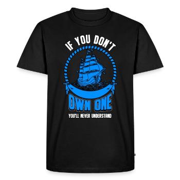 Voile voile sport femme marin voilier cadeau - T-shirt Premium bio Homme - noir - Devant - Nico (187cm)