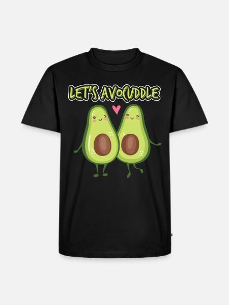 Avocado Geschenke - Männer Premium Bio T-Shirt - Schwarz