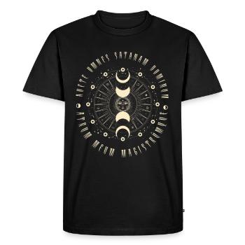 Witchcraft Gothic Geometric Sun Black Magic - Men's Premium Organic T-Shirt - black - Front - Nico (187cm)