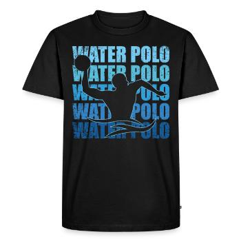 Water polo - T-shirt Premium bio Homme - noir - Devant - Nico (187cm)