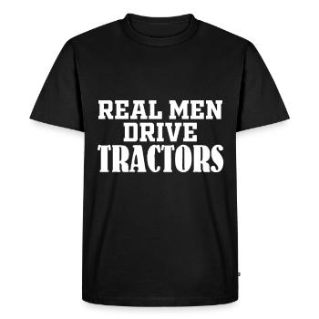 Farm owner tractor mower mower tractor Biolan - Men's Premium Organic T-Shirt - black - Front - Nico (187cm)
