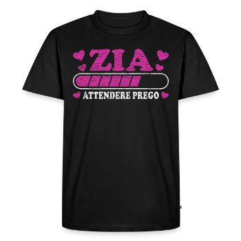 Presto Zia - Men's Premium Organic T-Shirt - black - Front - Nico (187cm)