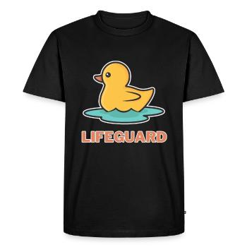 Sauveteur Lifeguard Poolboy Lifeguard - T-shirt Premium bio Homme - noir - Devant - Nico (187cm)