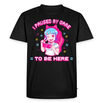 Gamer Girl Pink Gamer Gamer Girl Cadeau - T-shirt Premium bio Homme - noir - Devant - Nico (187cm)