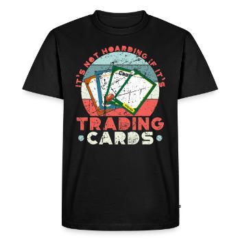 Funny collector trading cards TCG cards - Men's Premium Organic T-Shirt - black - Front - Nico (187cm)