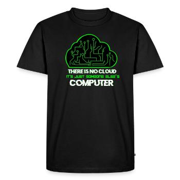 Cloud administrator system administrator gift - Men's Premium Organic T-Shirt - black - Front - Nico (187cm)