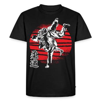 Karaté karaté costume karaté fighter karaté enfants - T-shirt Premium bio Homme - noir - Devant - Nico (187cm)