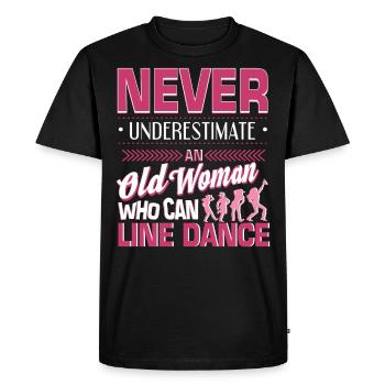 Linedance Western Riverdance Danser idée cadeau - T-shirt Premium bio Homme - noir - Devant - Nico (187cm)