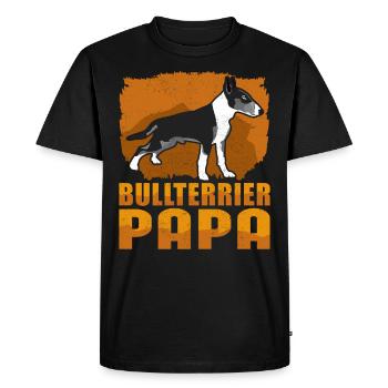 Bull Terrier Dad | Cadeau Bull Terrier - T-shirt Premium bio Homme - noir - Devant - Nico (187cm)