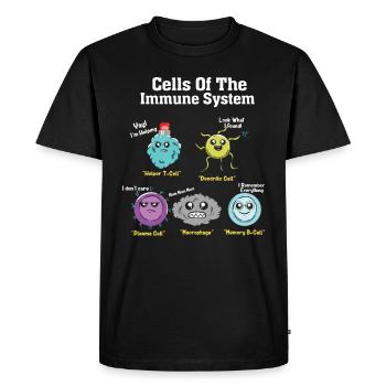 Biology laboratory biologist saying gift funny - Men's Premium Organic T-Shirt - black - Front - Nico (187cm)
