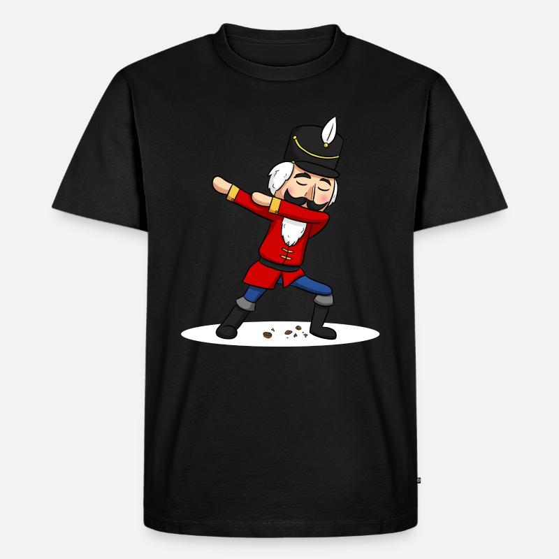 Dabbing nutcracker - Men's Premium Organic T-Shirt - black