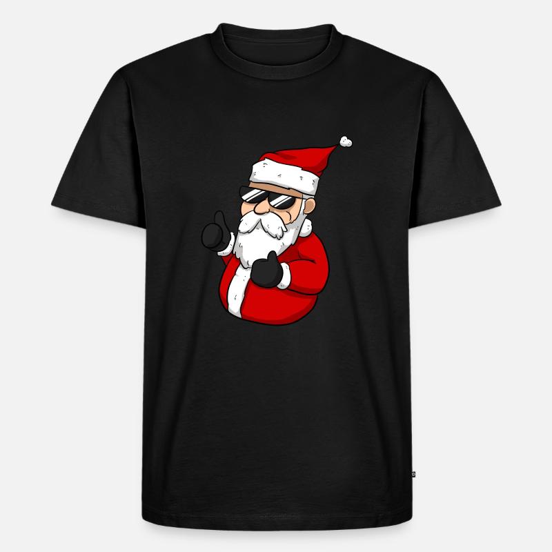 Cool Santa - Männer Premium Bio T-Shirt - Schwarz