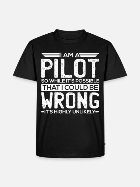 Pilot gifts - pilot - Men's Premium Organic T-Shirt - black