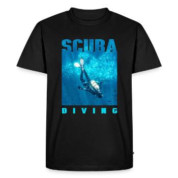 Scuba diving Scuba dive - Men's Premium Organic T-Shirt - black - Front - Nico (187cm)
