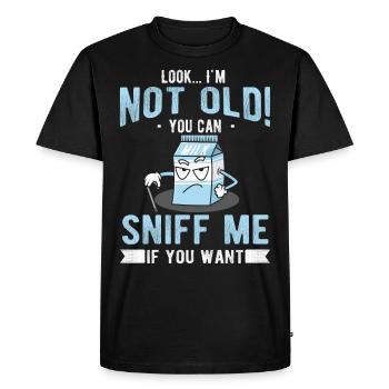 Cadeau d'anniversaire drôle - T-shirt Premium bio Homme - noir - Devant - Nico (187cm)