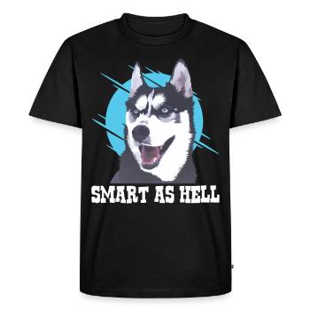 Husky Husky dog Husky gifts dog lover - Men's Premium Organic T-Shirt - black - Front - Nico (187cm)