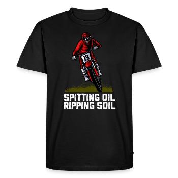 Motocross motocross machine motocross moto - T-shirt Premium bio Homme - noir - Devant - Nico (187cm)