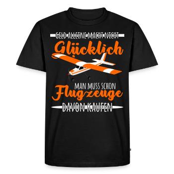 Modellflug Spruch Modellflieger lustig - Männer Premium Bio T-Shirt - Schwarz - Vorne - Nico (187cm)