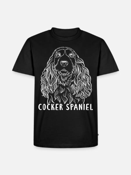 cocker spaniel dog - Men's Premium Organic T-Shirt - black