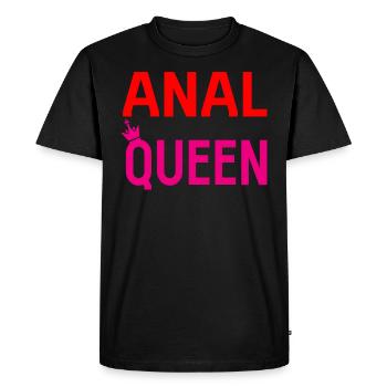 Sex Spruch Anal Porno Swinger - Männer Premium Bio T-Shirt - Schwarz - Vorne - Nico (187cm)