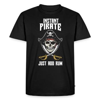 Pirate Pirate Kids Costume Pirate Anniversaire Pirate - T-shirt Premium bio Homme - noir - Devant - Nico (187cm)