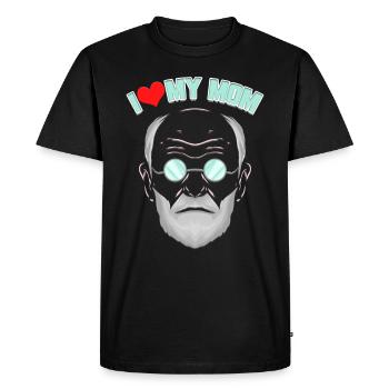 I Love my Mum - Psychologie amusante & Psychologues - T-shirt Premium bio Homme - noir - Devant - Nico (187cm)