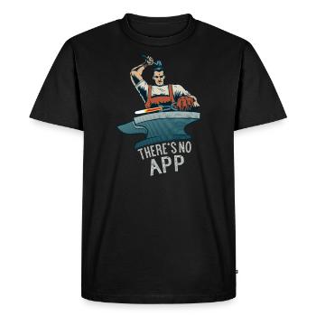 Maréchal-ferrant forgeron forge forge forge - T-shirt Premium bio Homme - noir - Devant - Nico (187cm)
