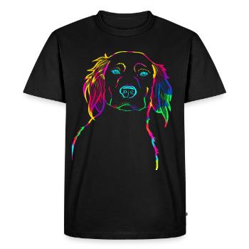 Petit Münsterländer - T-shirt Premium bio Homme - noir - Devant - Nico (187cm)