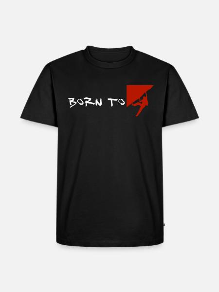 Born to climb (climbing) - Men's Premium Organic T-Shirt - black