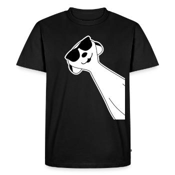 Suricate drôle avec des lunettes de soleil - T-shirt Premium bio Homme - noir - Devant - Nico (187cm)