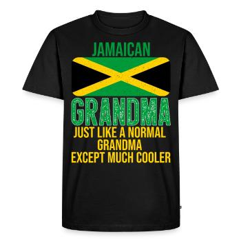 Fête des mères de la grand-mère jamaïcaine - T-shirt Premium bio Homme - noir - Devant - Nico (187cm)