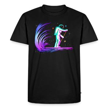 Stand Up Paddle Astronaut Space - Conception de SUP - T-shirt Premium bio Homme - noir - Devant - Nico (187cm)