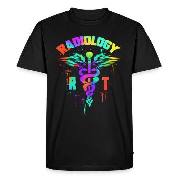 Radiologie RT - Radiologues et techniciens en radiologie - T-shirt Premium bio Homme - noir - Devant - Nico (187cm)